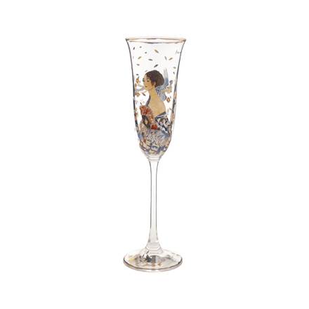 Sektglas | Dame mit Fächer – Gustav Klimt