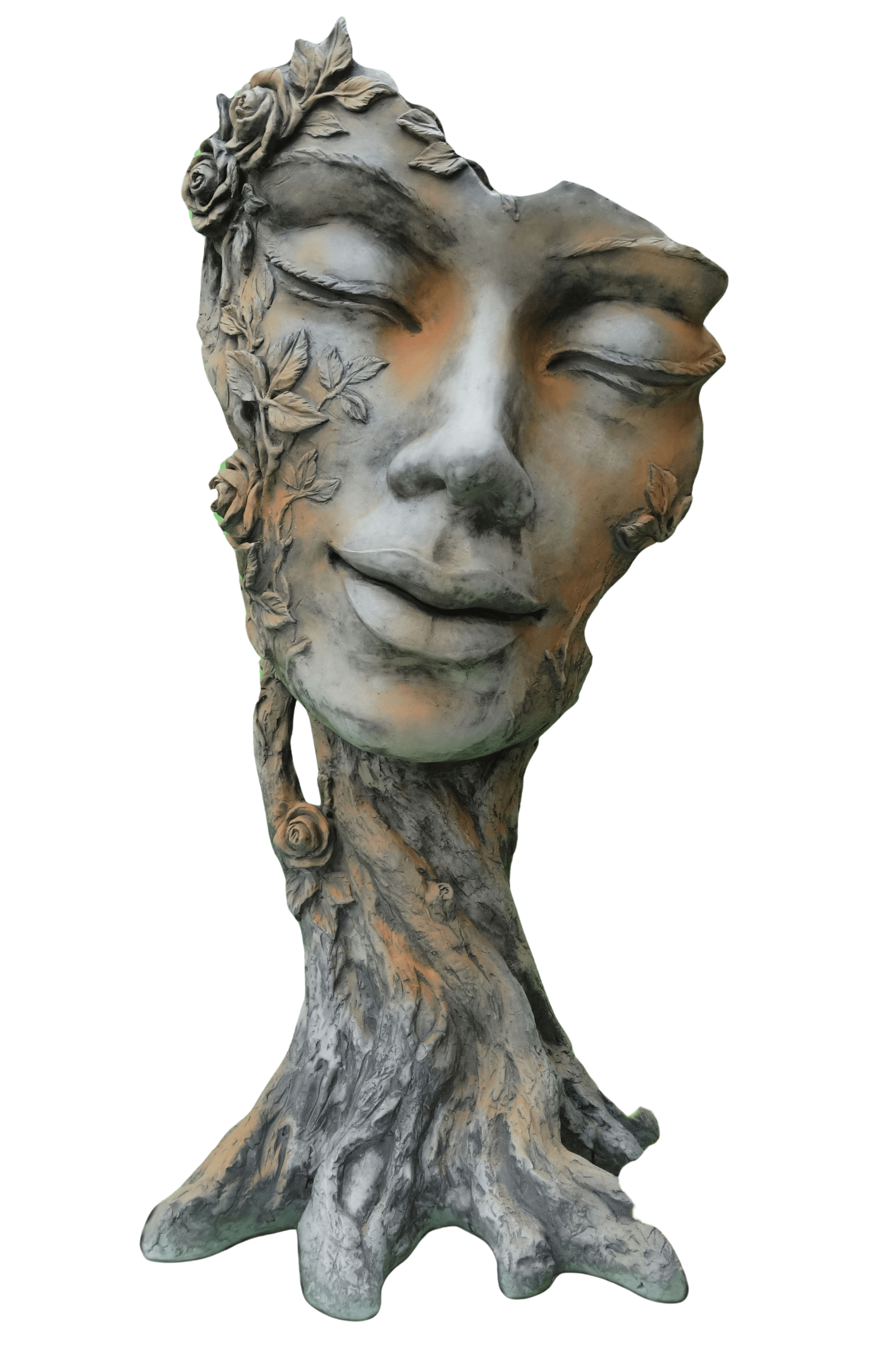 Gartenskulptur | Rosteffekt – Waldhüterin "Flora"