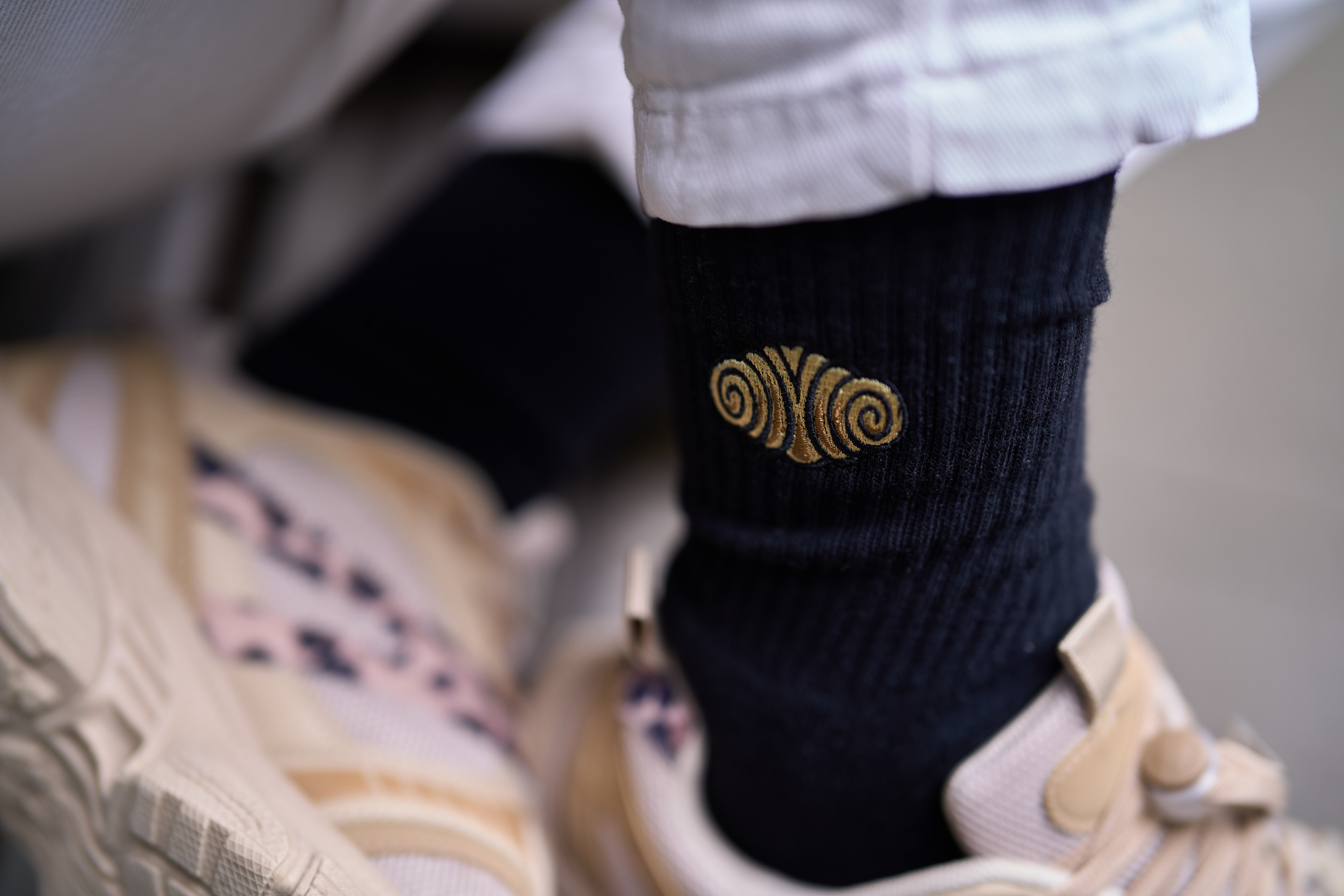 Socken mit maritimen Motiv | schwarz