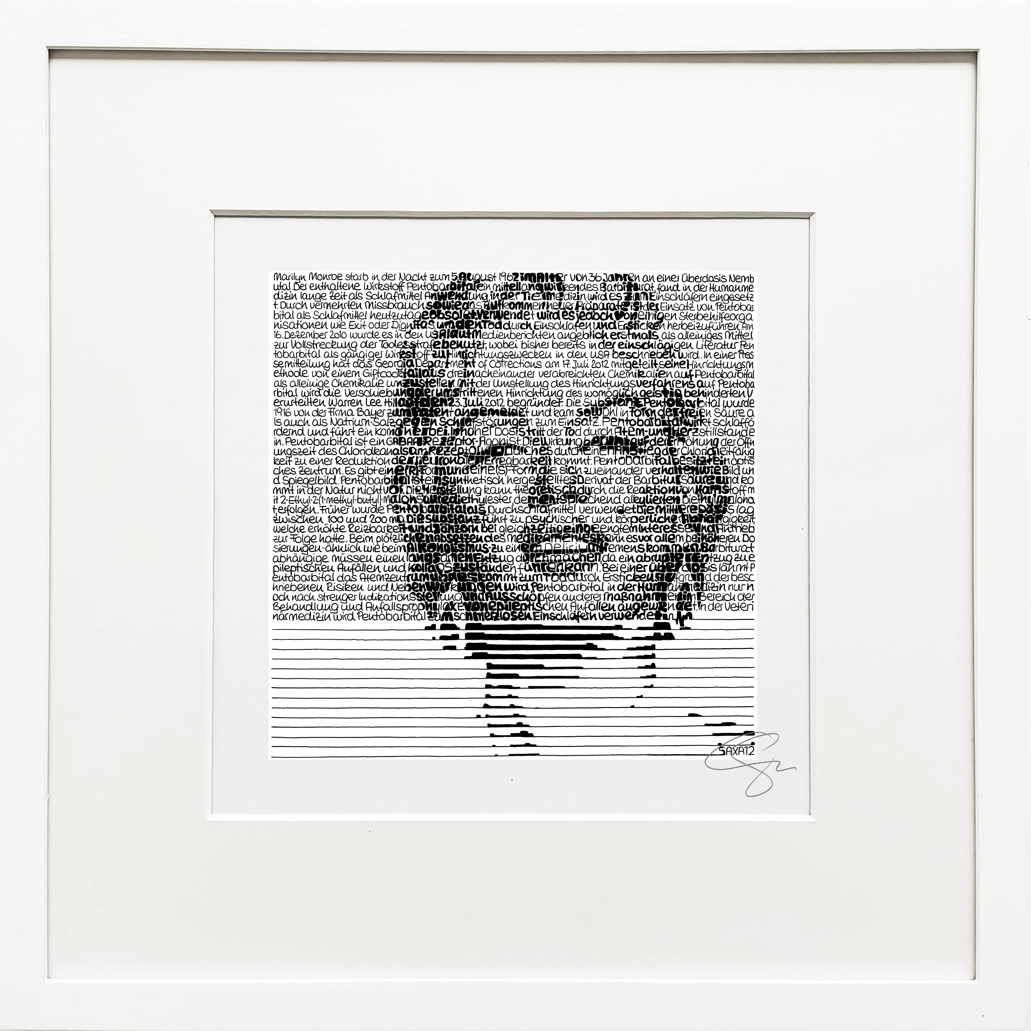Bild | Marilyn Monroe – SAXA Edition Wortmalerei