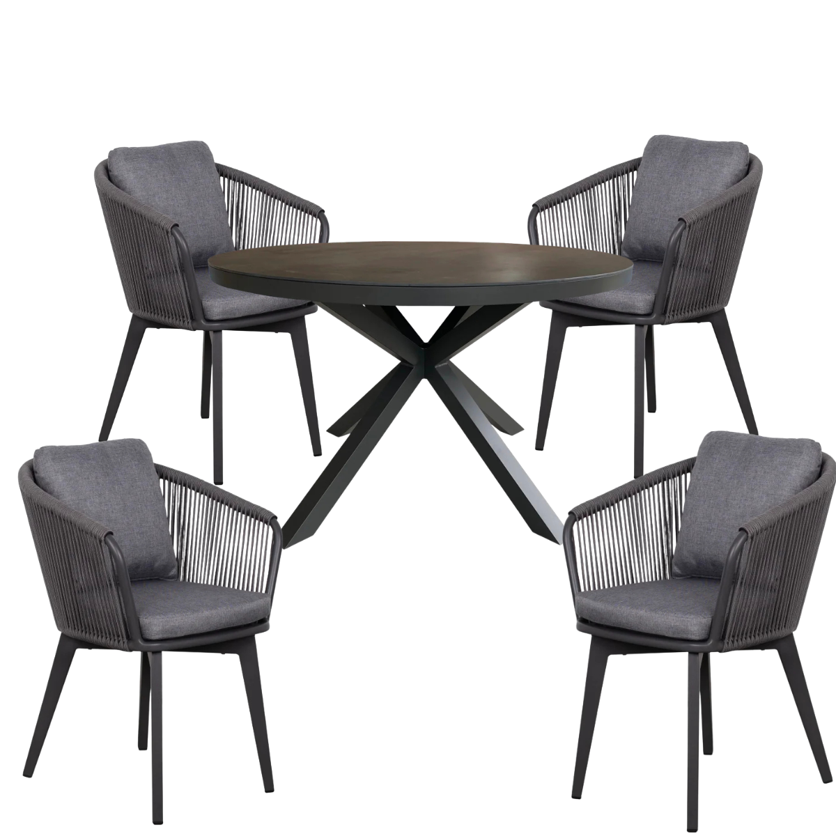 Sitzgruppe | Diningsessel Cadiz & Tisch Malaga
