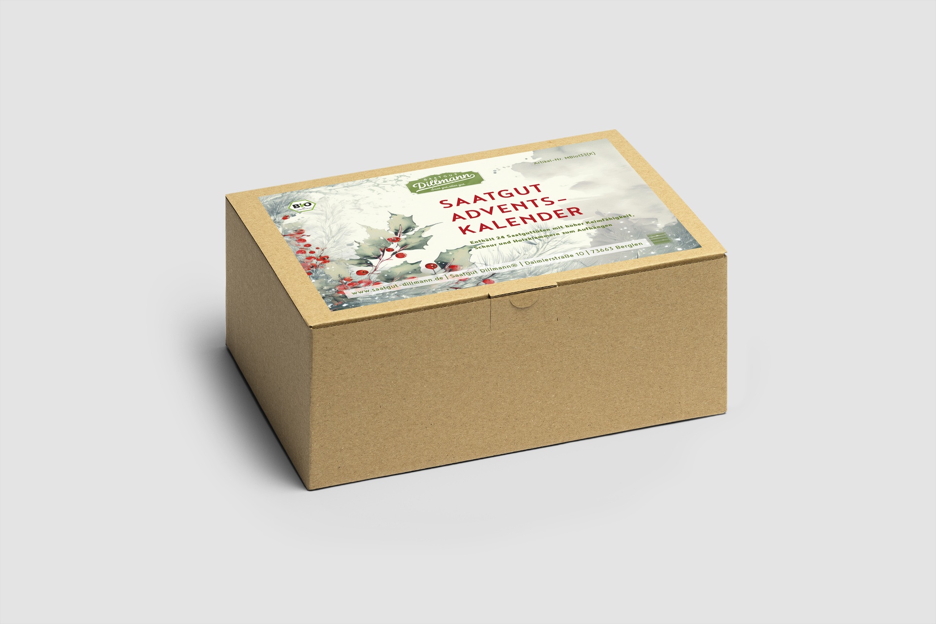 Saatgut Adventskalender Karton Winter